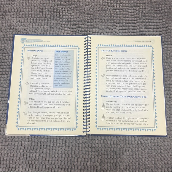 Over 100 Helpful Household Hints Salt hardcover book - Picture 8 of 12